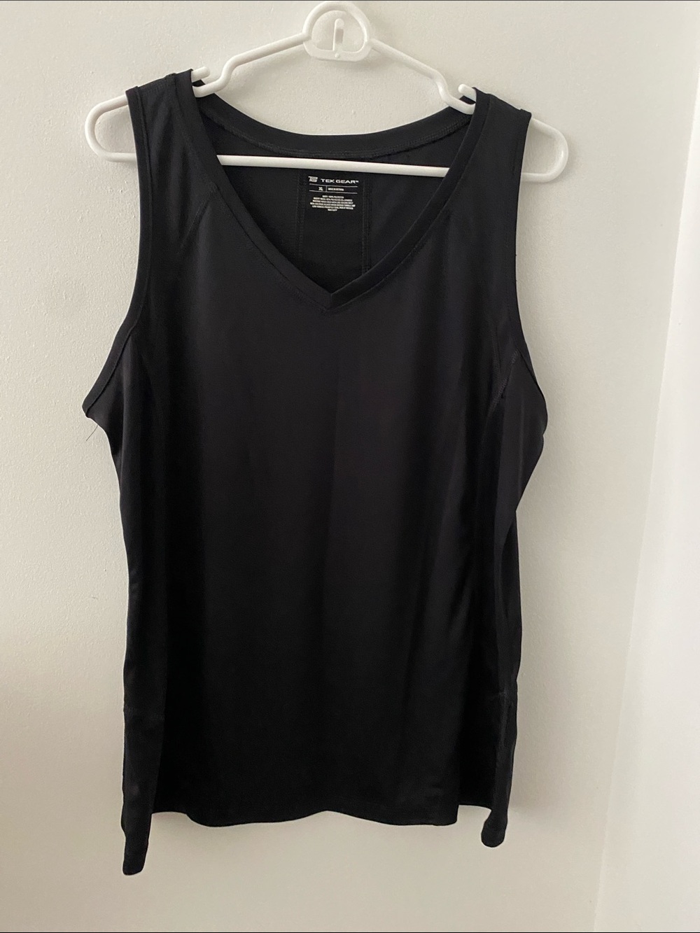 Tek Gear  Black V-Neck Athletic Tank Top